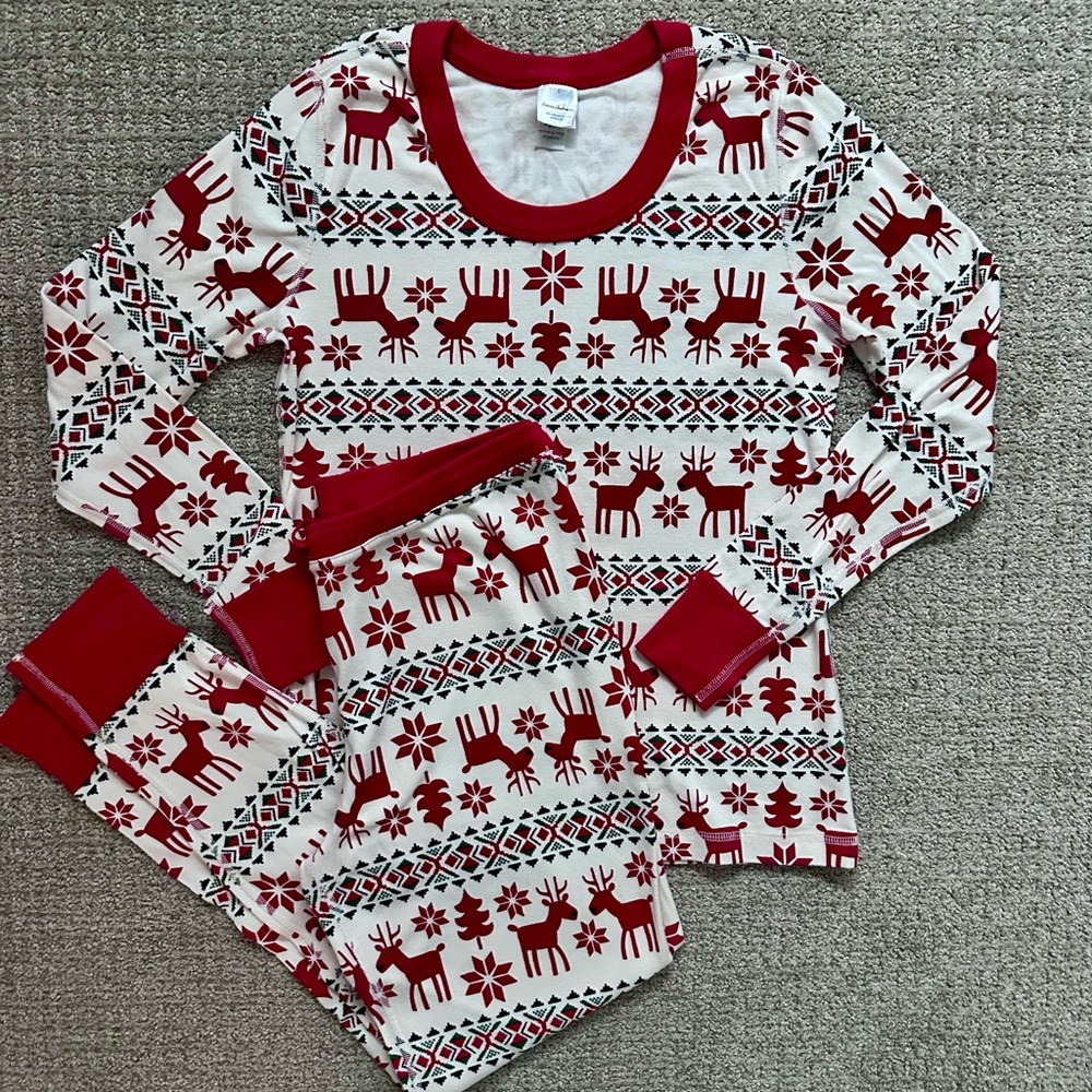 Hanna Andersson women’s long John pajama set, sz L